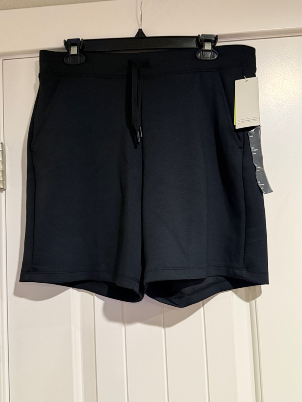Classic Black Drawstring Lounge Shorts